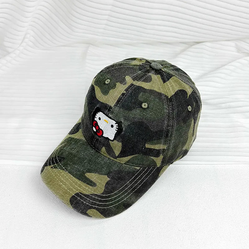 Hello Kitty x Camouflage Baseball Cap