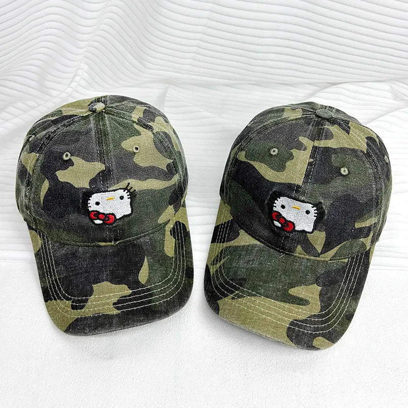 Hello Kitty x Camouflage Baseball Cap