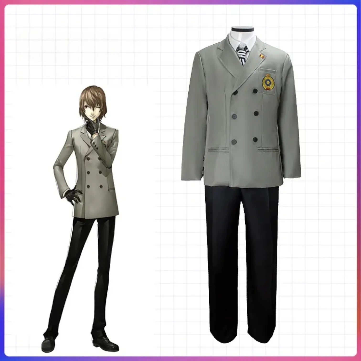 Detective Goro Akechi Uniform Set