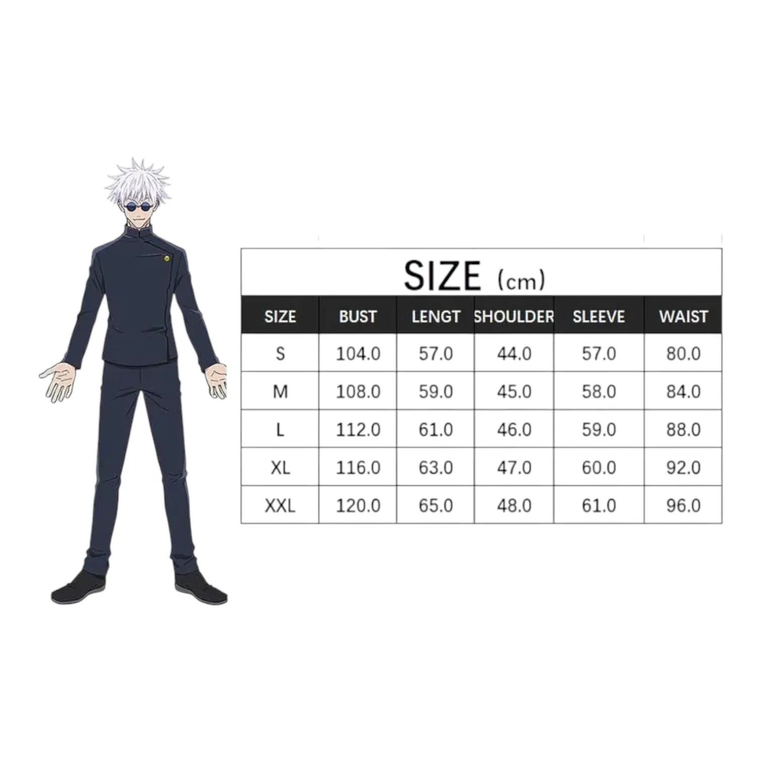 JJK Gojo Satoru Cosplay Uniform Set