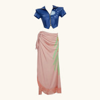 OP Nico Robin Floral Wrap Costume