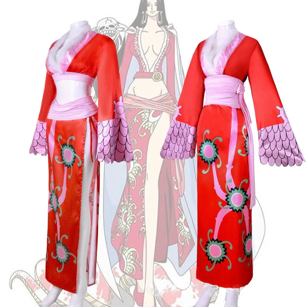 OP Boa Hancock Crimson Empress Costume