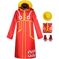 OP Monkey D. Luffy Egghead Arc Cosplay Set