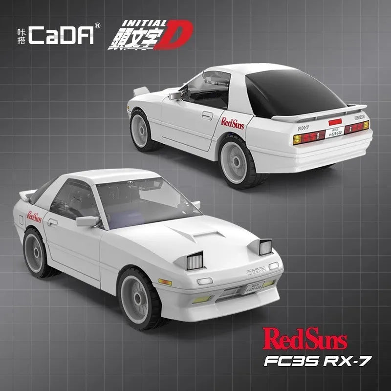 CaDA Mazda RX-7 FC3S Building Blocks (66 Pcs)