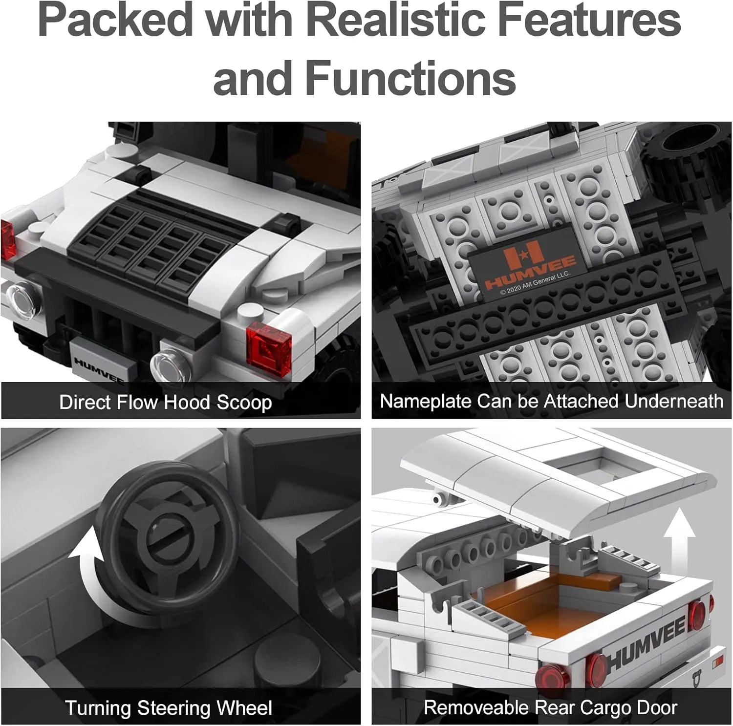 CaDA Humvee C-Series Building Blocks (328 Pcs)