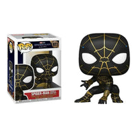 Funko Pop Spiderman Black Gold Suit 911 Figure