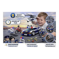 DECOOL Police High-Speed Chase Building Blocks (424 Pcs)