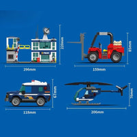 DECOOL Police Bureau Building Blocks (1129 Pcs)