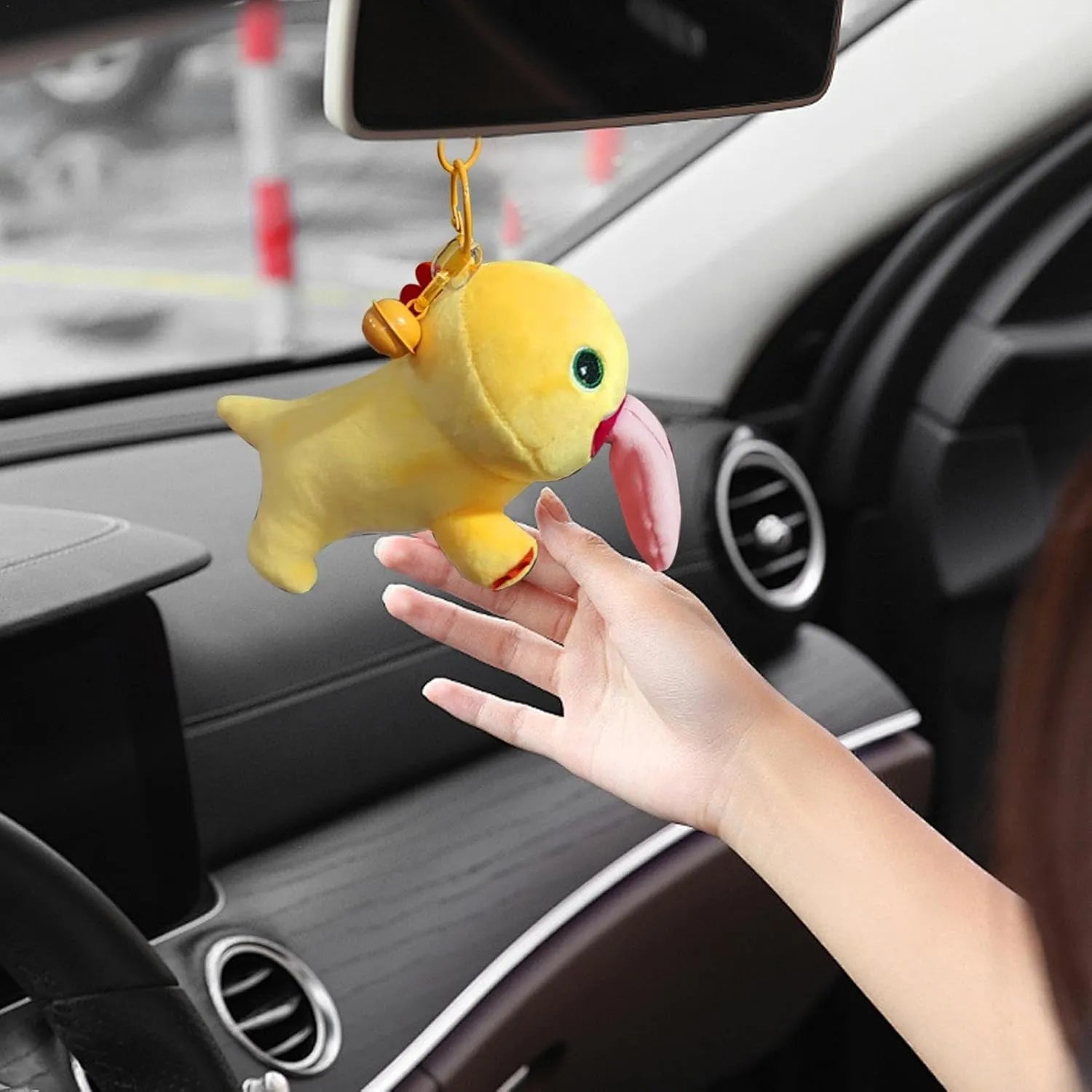 Nailong Tongue Attract Couple Keychain
