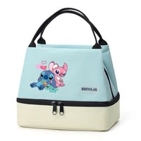 Stitch Glitch Contrasting Color Lunch Tote