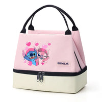 Stitch Glitch Contrasting Color Lunch Tote