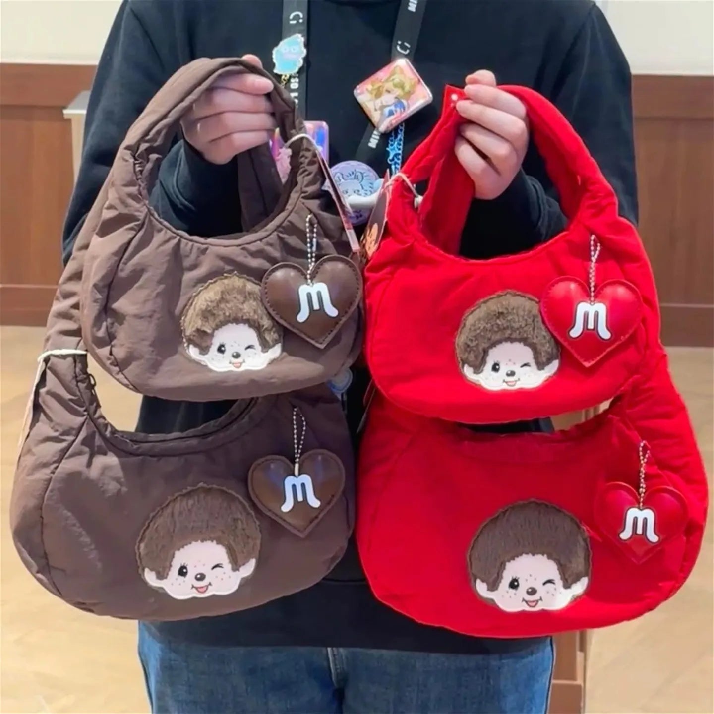 Miniso x Monchhichi Underarm Bag