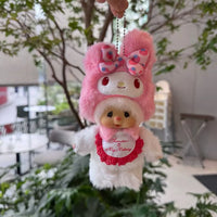 Monchhichi x Sanrio Eternal Duo Keychain