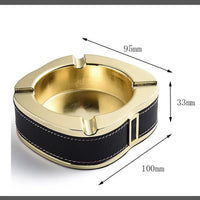 VL Luxury Gold Ceramic Ashtray