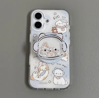 Frosted Dog & Cat Silicone Case (For iPhones)