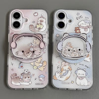 Frosted Dog & Cat Silicone Case (For iPhones)