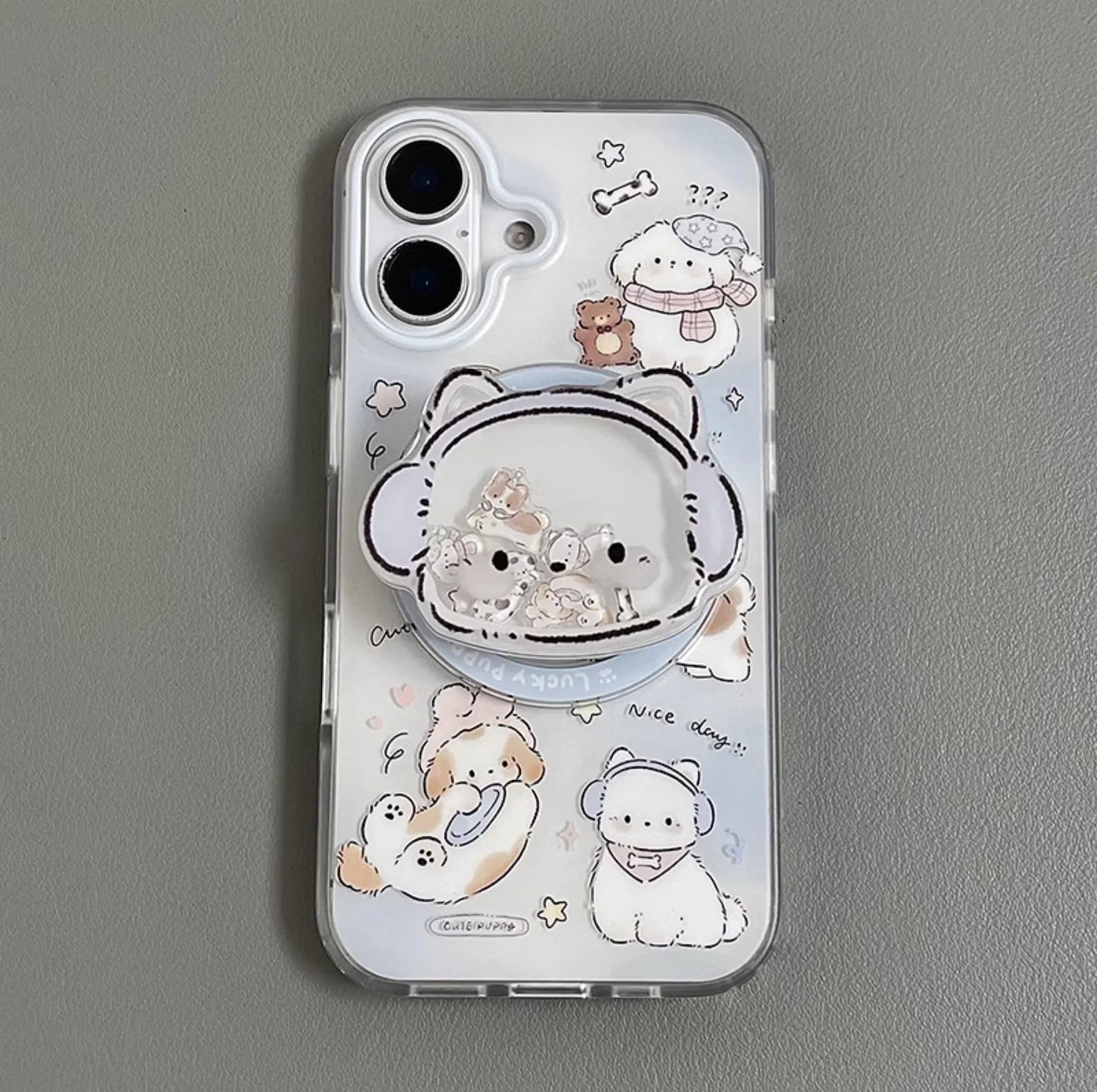 Frosted Dog & Cat Silicone Case (For iPhones)