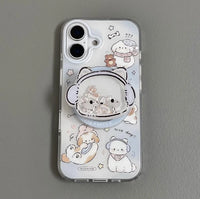 Frosted Dog & Cat Silicone Case (For iPhones)