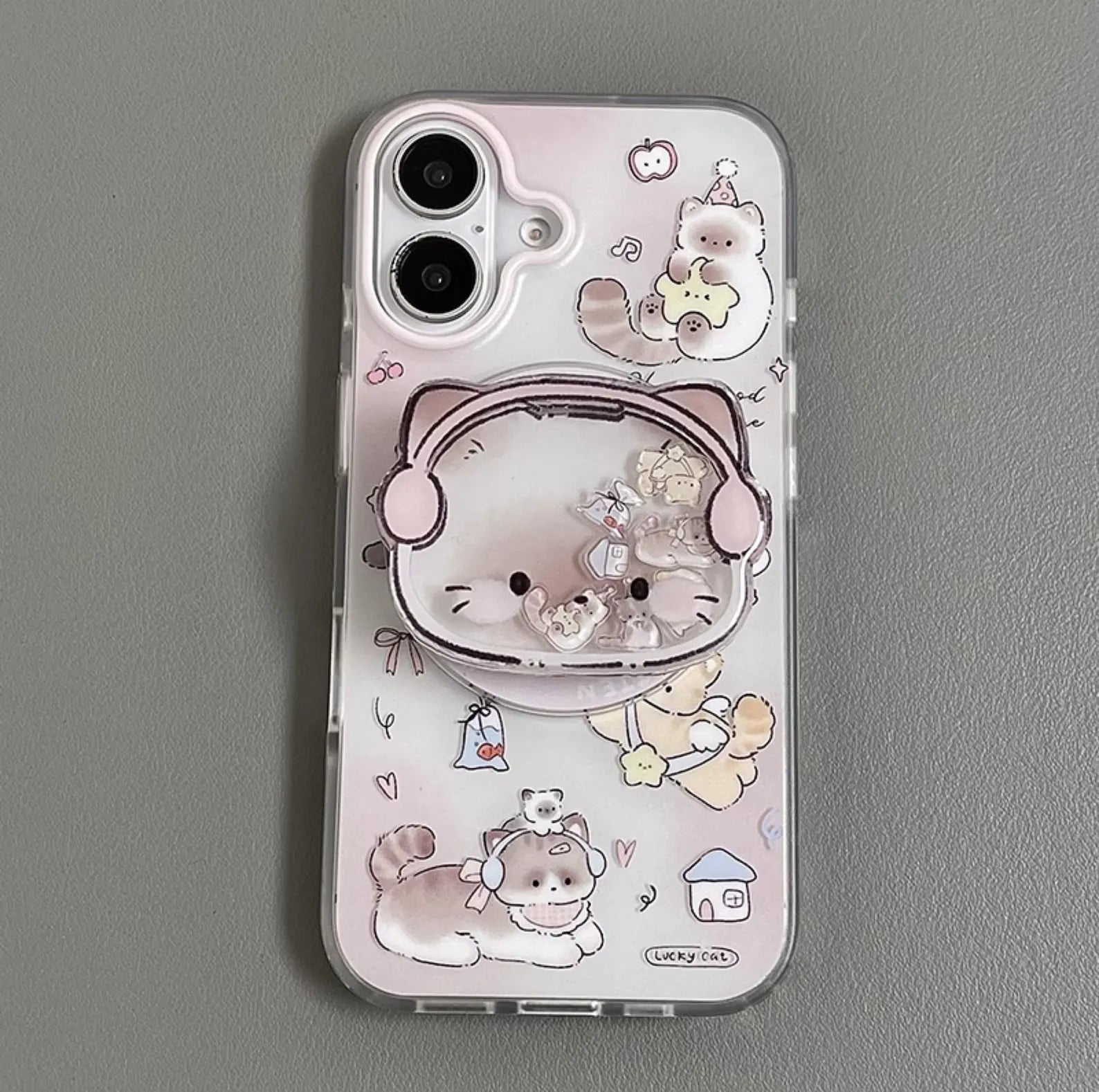Frosted Dog & Cat Silicone Case (For iPhones)