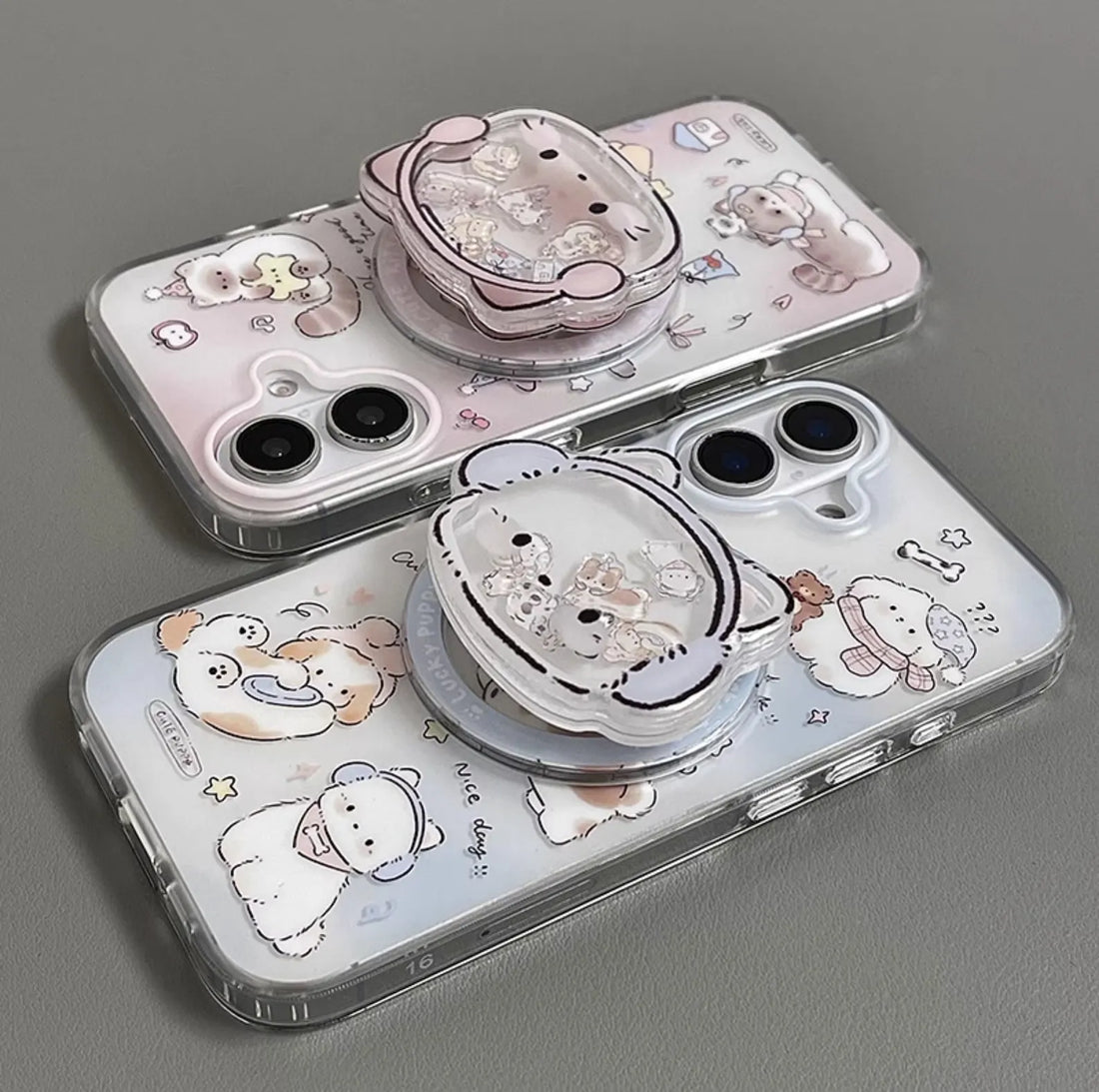 Frosted Dog & Cat Silicone Case (For iPhones)