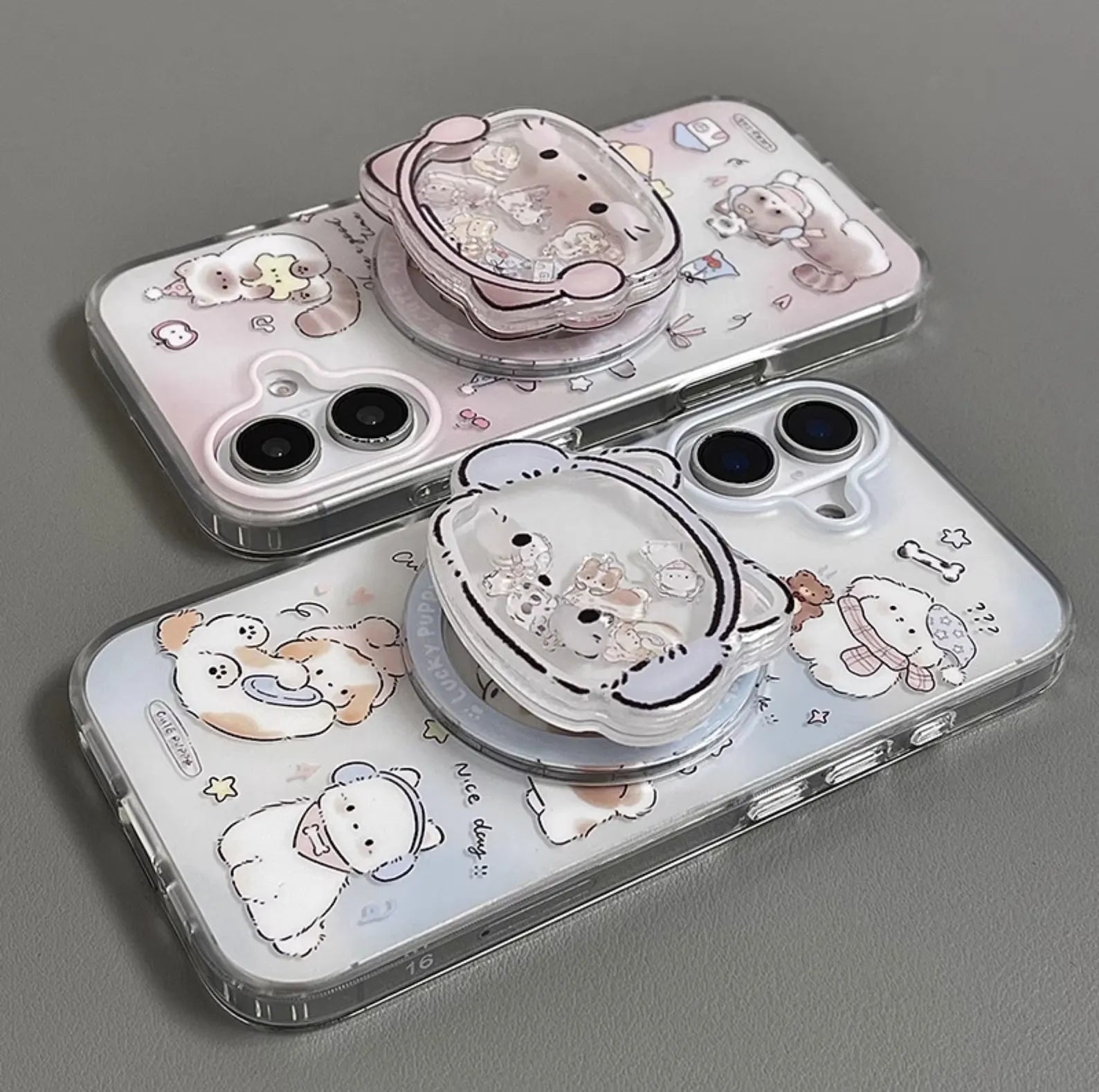 Frosted Dog & Cat Silicone Case (For iPhones)