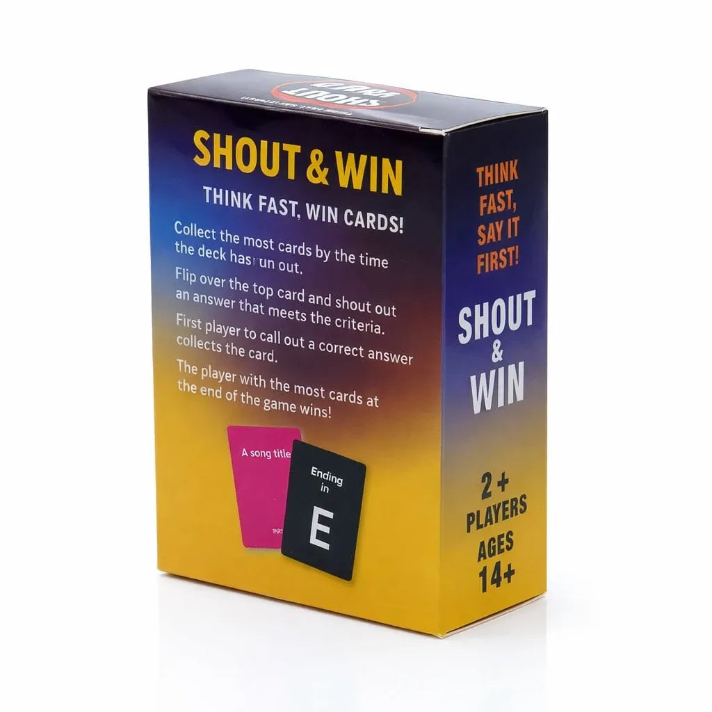 Shout & Win Card Game