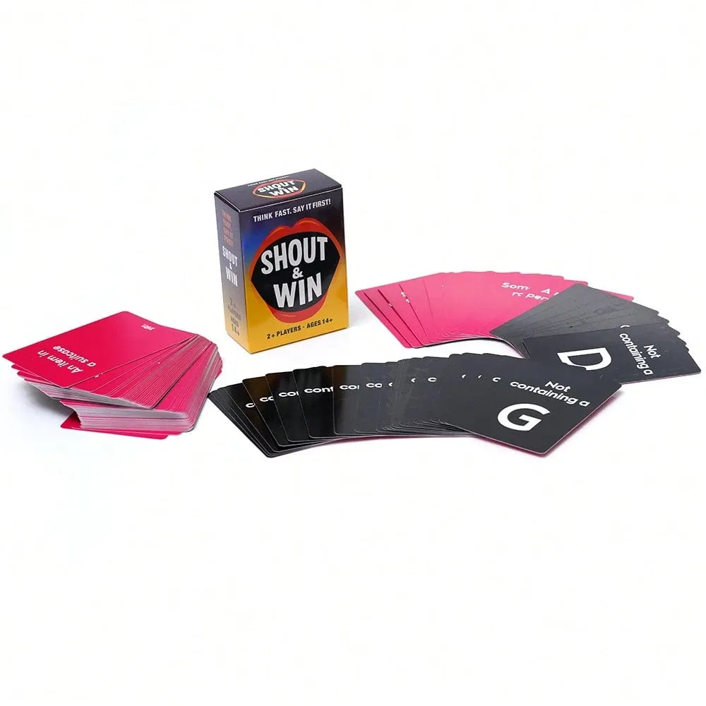 Shout & Win Card Game