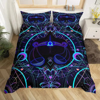 Celestial Aura Neon Zodiac Bedding