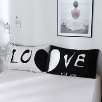 Love Not War Contrast Bedding