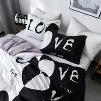 Love Not War Contrast Bedding