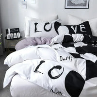 Love Not War Contrast Bedding