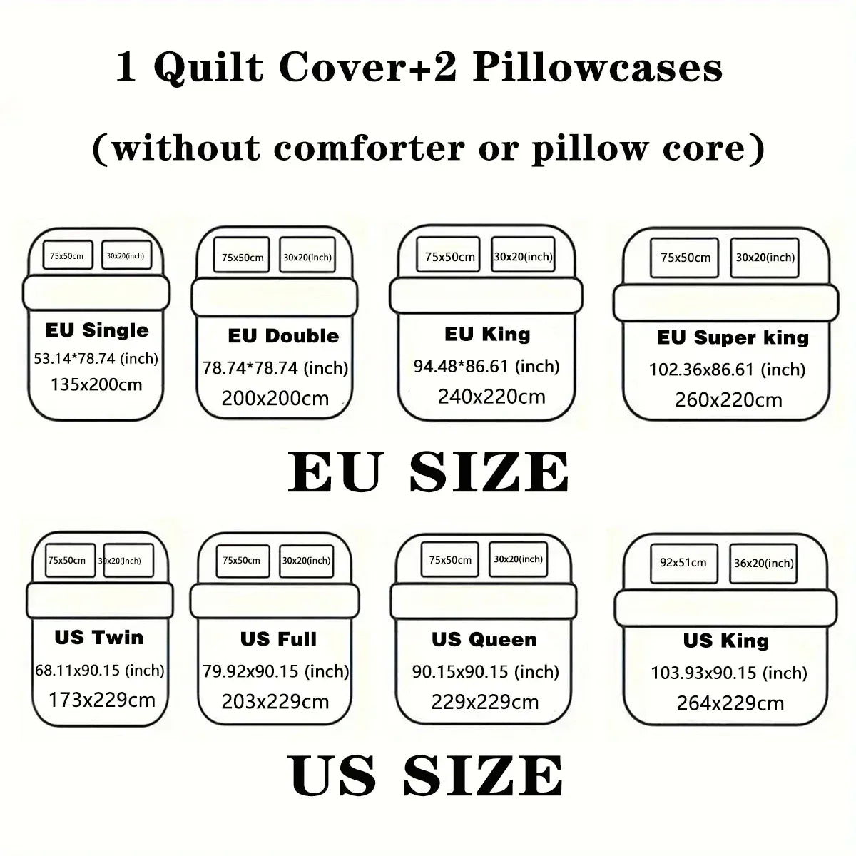Royal Couple Typographic Bedding Set