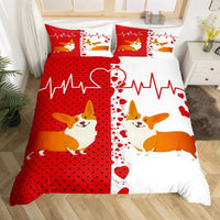 Split Souls Romantic Couple Bedding
