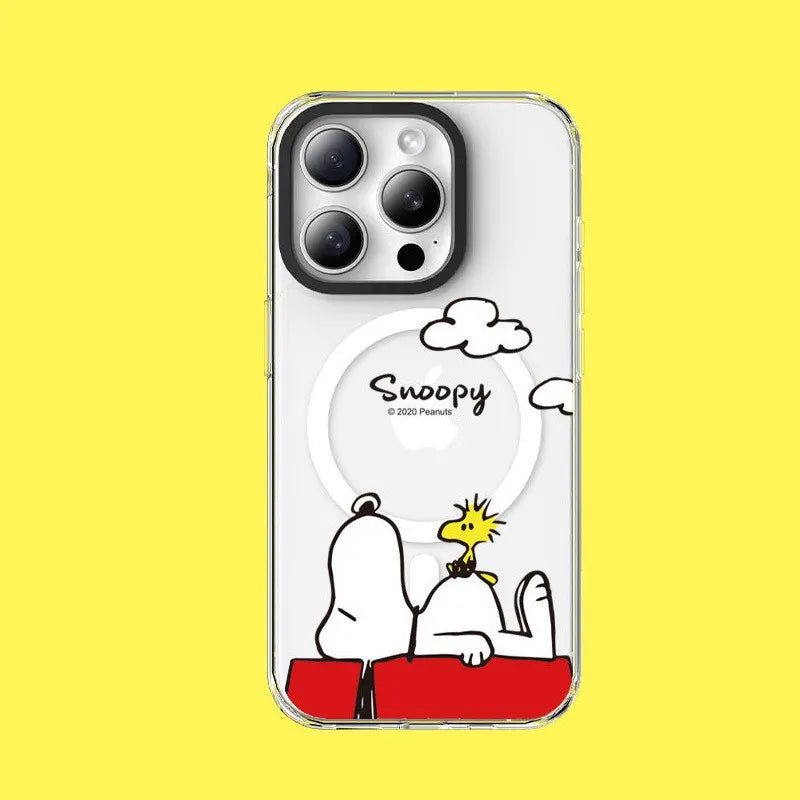 Snoopy MagSafe Clear Case (For iPhones)