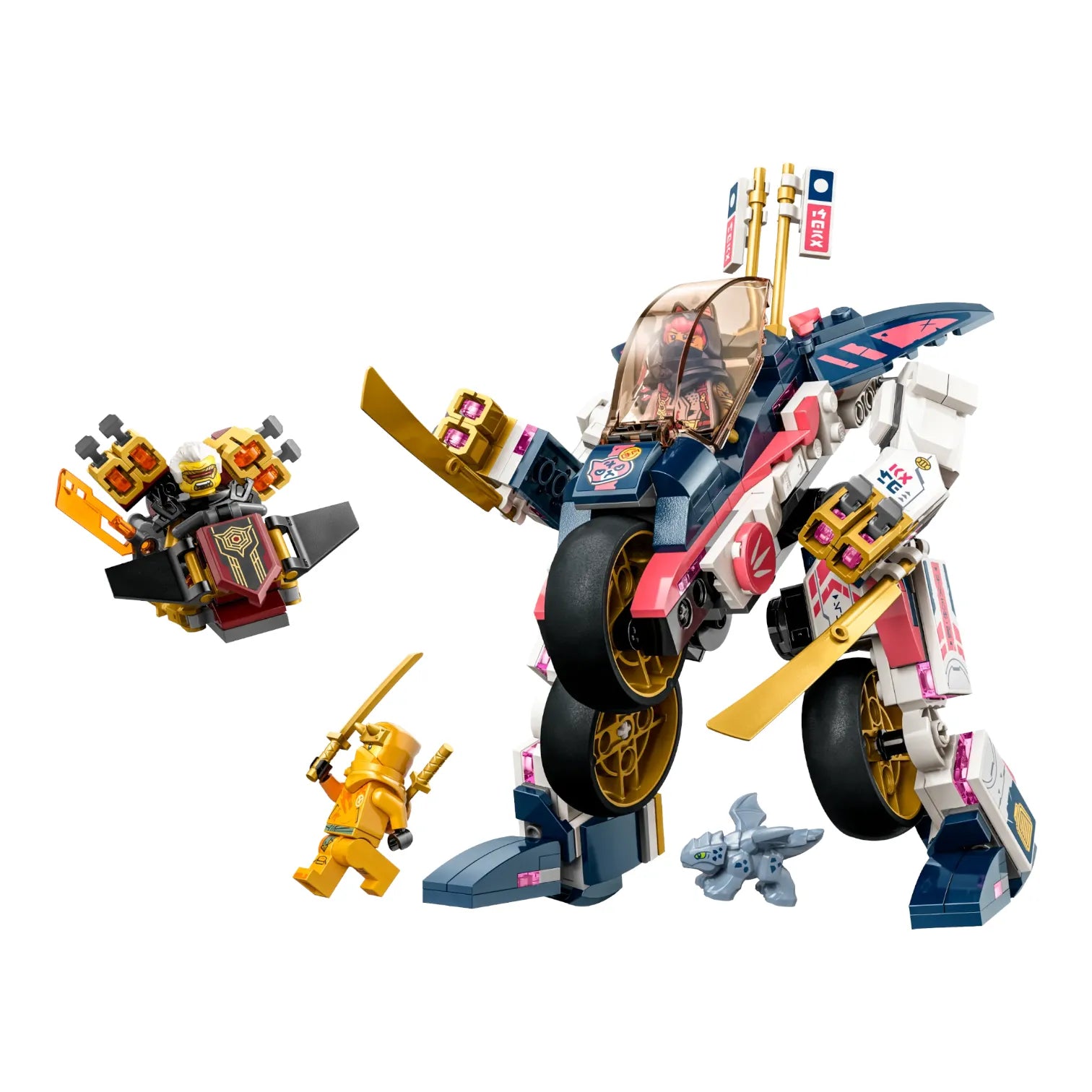 Ninja City Sora's Transforming Mech Bike Blocks (394 Pcs)