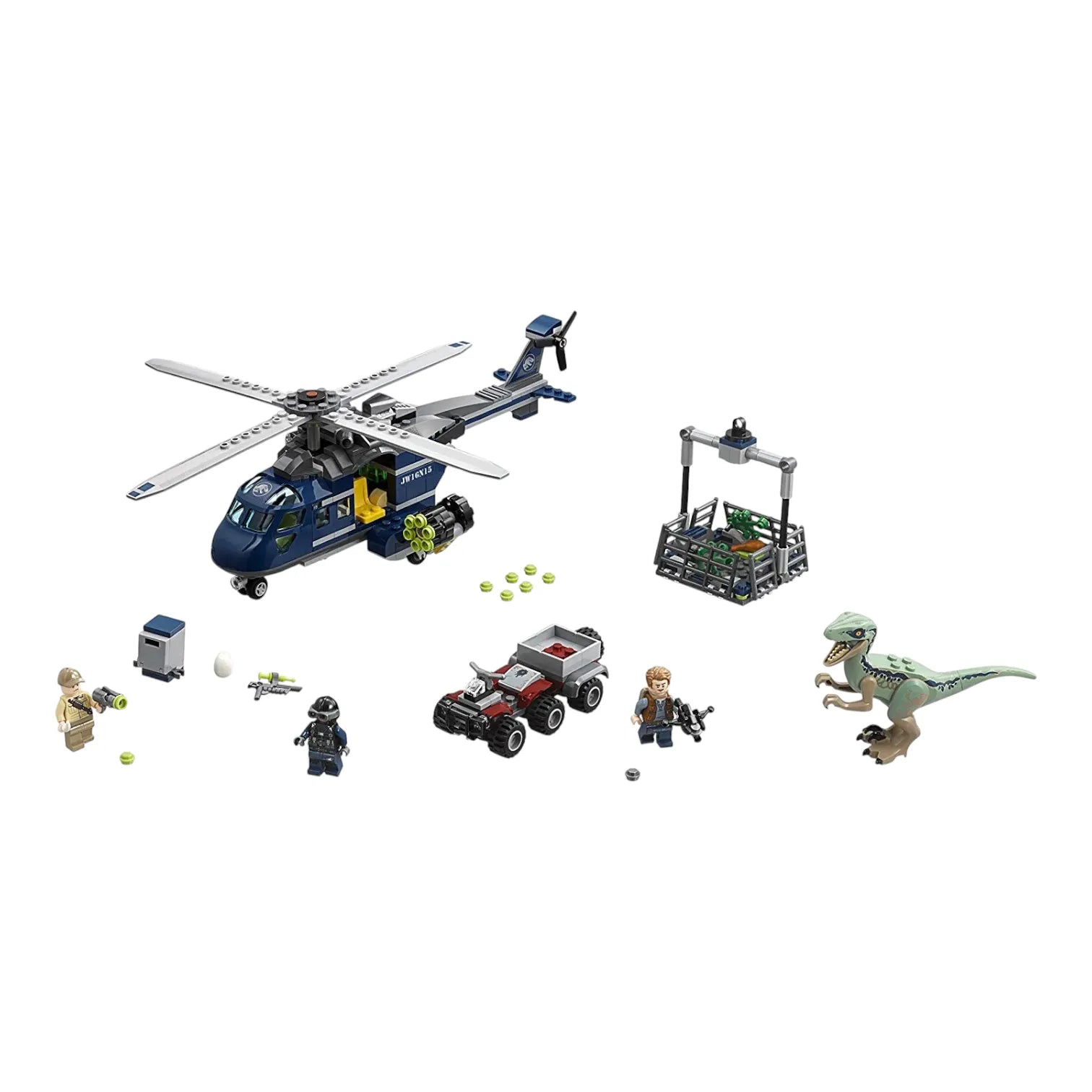 Jurassic World Blue's Helicopter Pursuit Building Kit (397 Pcs)