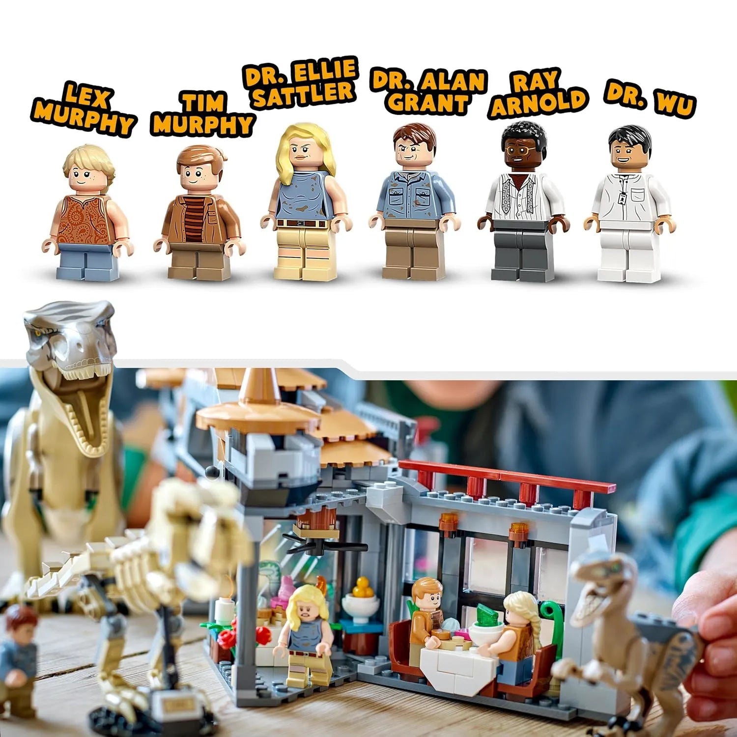 Visitor Center T. Rex and Raptor Attack Blocks (693 Pcs)