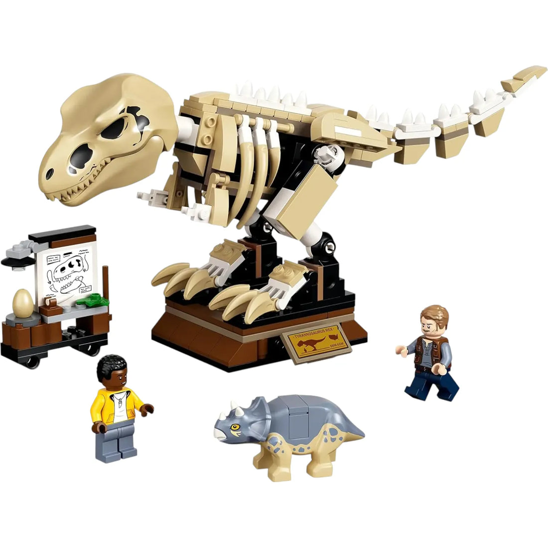 T. rex Dinosaur Fossil Exhibition Building Set (198 Pcs)