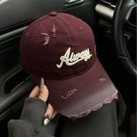 Retro Chic Distressed Snapback Cap