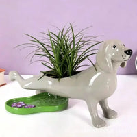 Puddles The Peeing Dog Planter