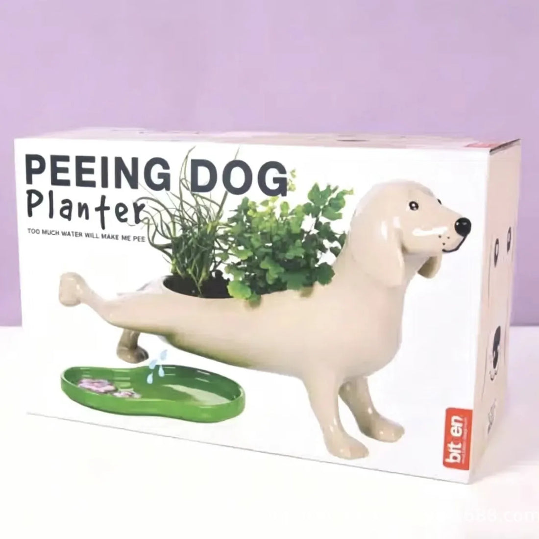 Puddles The Peeing Dog Planter