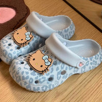 Hello Kitty Fierce Leopard Print Clogs
