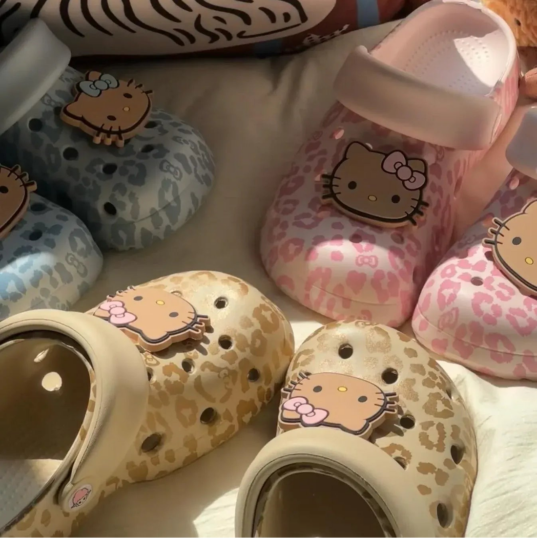 Hello Kitty Fierce Leopard Print Clogs