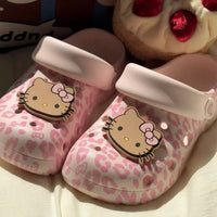 Hello Kitty Fierce Leopard Print Clogs
