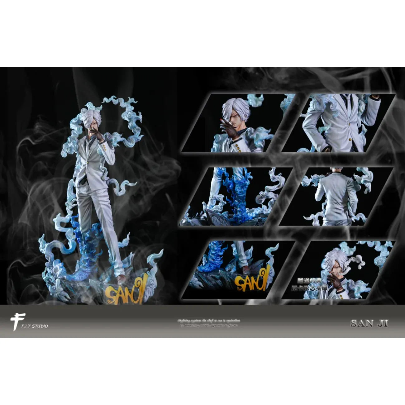 One Piece Sanji Nika Form Statue (29 cm)