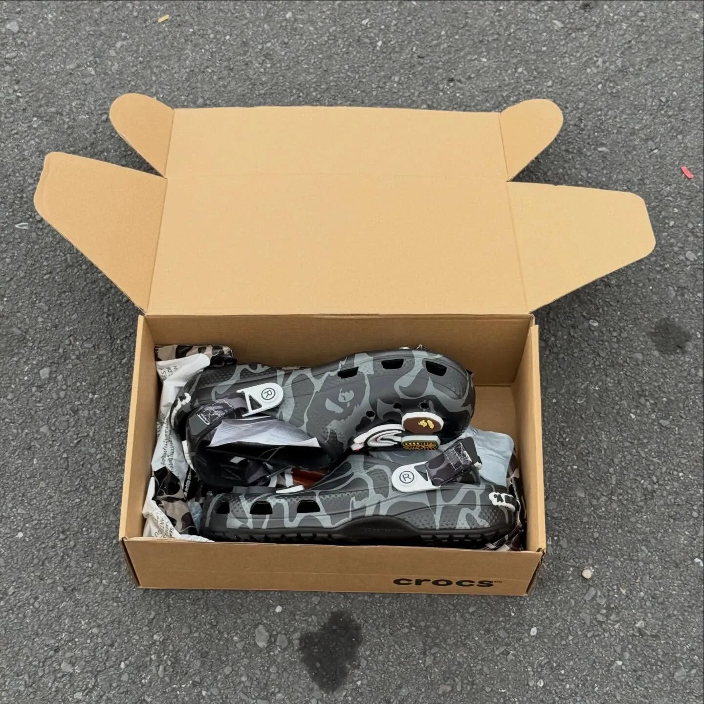 Hype Camo APE Streetwear Clogs