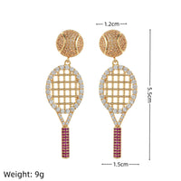 Country Club Pave Tennis Drop Earrings