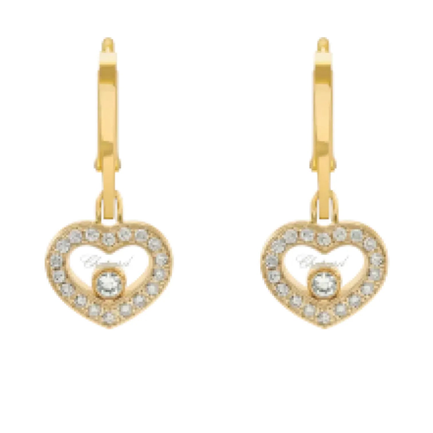 Eternal Romance Floating Heart Earrings