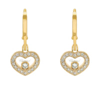 Eternal Romance Floating Heart Earrings