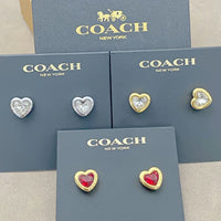 Downtown Coquette Golden Heart Earings